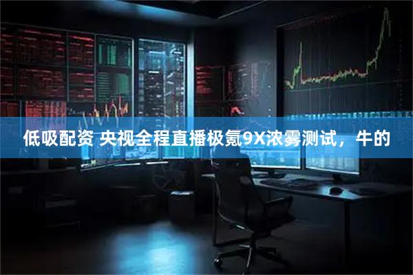 低吸配资 央视全程直播极氪9X浓雾测试，牛的